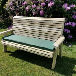 Churnet Valley Garden Furniture Ltd Ergonomic 3 Seat Bench - Fully Assembled - Set of Cushions Inc in Brown - thumbnail 8
