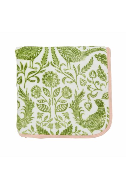 Helena Springfield 'Pheasant' Fleece Blanket in Green - Size: 140 cm x 180 cm - image 1