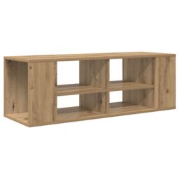 Berkfield Home TV Cabinet Artisan oak 102 x 35 x 35 cm Engineered wood in Brown - thumbnail 2