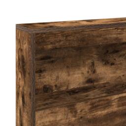 Berkfield Home Bookcase Bed Smoked Oak 180x200 cm Engineered Wood - thumbnail 9