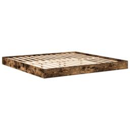 Berkfield Home Bookcase Bed Smoked Oak 180x200 cm Engineered Wood - thumbnail 4