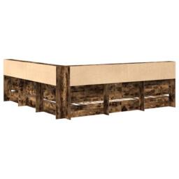 Berkfield Home Bookcase Bed Smoked Oak 180x200 cm Engineered Wood - thumbnail 8