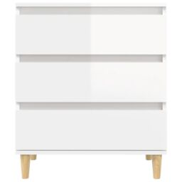 Berkfield Home Sideboard High Gloss White 60x35x70 cm Engineered Wood - Size: 60 x 35 x 70 cm - thumbnail 6