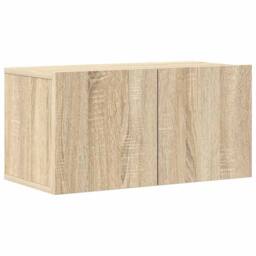 Berkfield Home 8 Piece TV Cabinet Set Sonoma Oak Engineered Wood in Tan - thumbnail 4