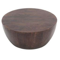 IH Design Natural Solid Dark Mango Wood Coffee Table in Brown - thumbnail 4