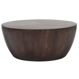 IH Design Natural Solid Dark Mango Wood Coffee Table in Brown - thumbnail 3