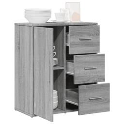 Berkfield Home Sideboard Grey Sonoma 60x31x70 cm Engineered Wood - Size: 60 x 31 x 70 cm - thumbnail 4