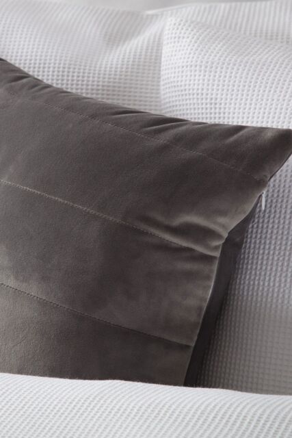 Belledorm Verona Cushion 40cm X 40cm in Charcoal - Size: 40 cm x 40 cm - image 1