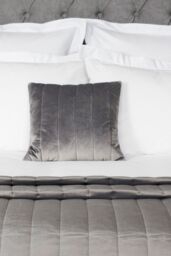 Belledorm Verona Cushion 40cm X 40cm in Charcoal - Size: 40 cm x 40 cm - thumbnail 2