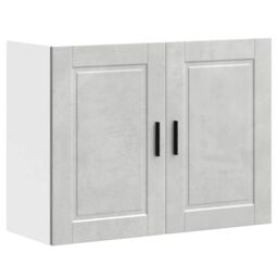 Berkfield Home Kitchen Wall Cabinet Porto Concrete Grey Engineered Wood - thumbnail 2