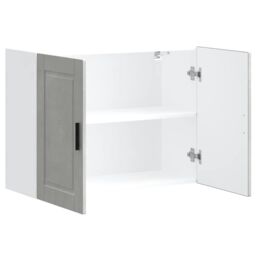Berkfield Home Kitchen Wall Cabinet Porto Concrete Grey Engineered Wood - thumbnail 5