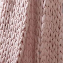 Smart Living Chunky Hand-Knitted Soft & Cosy Throw Blanket 120x150 cm in Pink - Size: 120 cm x 150 cm - thumbnail 3