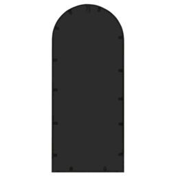 Berkfield Home Garden Mirror Black 100x45 cm Iron for Outdoor Use - thumbnail 4