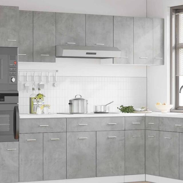 Berkfield Home Hanging Cabinet Lyon Concrete Grey 30x31x60 cm Engineered Wood - Size: 30 x 31 x 60 cm - image 1