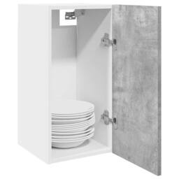 Berkfield Home Hanging Cabinet Lyon Concrete Grey 30x31x60 cm Engineered Wood - Size: 30 x 31 x 60 cm - thumbnail 2