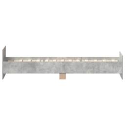 Berkfield Home Durable Bed Frame Concrete Grey 75x190 cm Small Single Engineered Wood - thumbnail 5