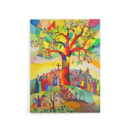 "Artery8 Sermon On The Mount Jesus Folk Art Canvas Wall Art Print - Size: W24"" x H32""" - thumbnail 1