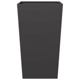 Berkfield Home Durable Garden Planter Black 45x45x75 cm Steel - Size: 45 x 45 x 75 cm - thumbnail 4