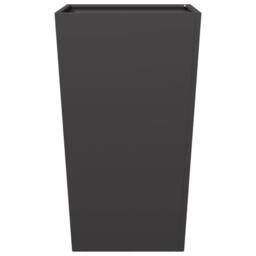 Berkfield Home Durable Garden Planter Black 45x45x75 cm Steel - Size: 45 x 45 x 75 cm - thumbnail 5