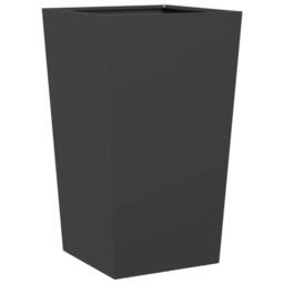 Berkfield Home Durable Garden Planter Black 45x45x75 cm Steel - Size: 45 x 45 x 75 cm - thumbnail 3