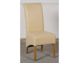 Thats Furniture Richmond 140-220cm Oak Extending Dining Table + 4 Montana Leather Chairs in Cream - thumbnail 6