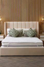 Snuggledown Luxurious Hotel Anti Allergy Mattress Topper in White - Size: King - thumbnail 1