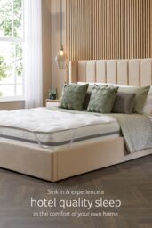 Snuggledown Luxurious Hotel Anti Allergy Mattress Topper in White - Size: King - thumbnail 3