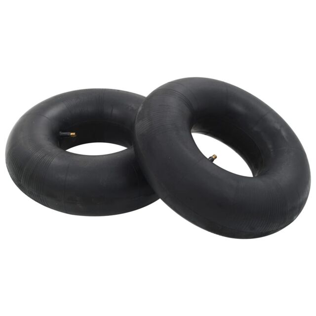 Berkfield Home Wheelbarrow Inner Tubes 2 pcs 15x6.00-6 Rubber in Black - image 1