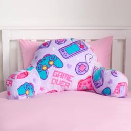 Havendro Lilac Gaming Cushion Bed Pillow Reading Gamer Soft Support - thumbnail 3