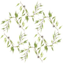 Leaf 6 x 125cm Artificial Hanging Trailing Fern Plant in Green - Size: 6 x 125 cm - thumbnail 1
