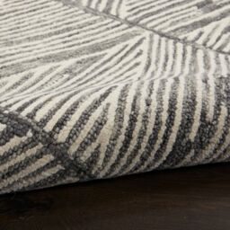 The Rug Shop UK Grey Wool Modern Geometric Abstract Graphics Easy To Clean Rug - Size: 240 cm x 300 cm - thumbnail 7