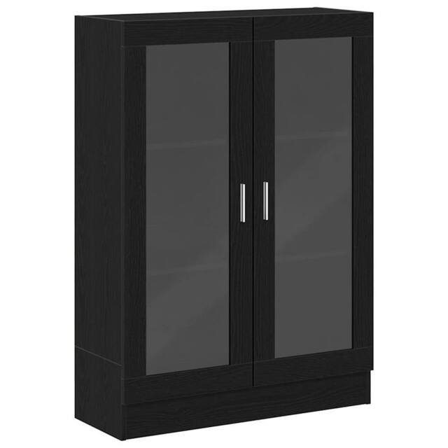 Berkfield Home Book Cabinet Black Oak 82.5x30.5x115 cm Engineered Wood - image 1