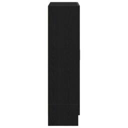 Berkfield Home Book Cabinet Black Oak 82.5x30.5x115 cm Engineered Wood - thumbnail 7
