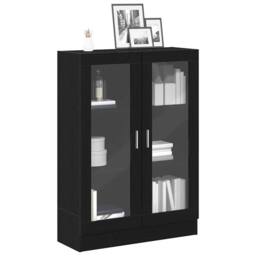 Berkfield Home Book Cabinet Black Oak 82.5x30.5x115 cm Engineered Wood - thumbnail 4