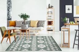 RugsX Moroc Rug in Green - Size: 117 cm x 170 cm - thumbnail 4