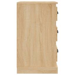Berkfield Home Durable Bedside Cabinet Sonoma Oak 39x39x67 cm Engineered Wood in Light Oak - Size: 39 x 39 x 67 cm - thumbnail 8