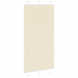 Berkfield Home Pleated Blind Cream 105x200 cm Fabric Width 104.4 cm Polyester - thumbnail 4