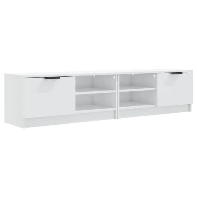 Berkfield Home TV Cabinets 2 pcs High Gloss White 80x35x36.5cm Engineered Wood - Size: 80x35x36.5 cm - image 1