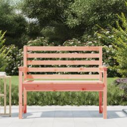 Berkfield Home Garden Bench 109x48x91.5 cm Solid Wood Douglas in Brown - thumbnail 3