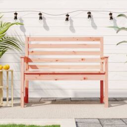 Berkfield Home Garden Bench 109x48x91.5 cm Solid Wood Douglas in Brown - thumbnail 1