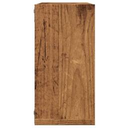 Berkfield Home Wall Cube Shelves 6 pcs Old Wood 30x15x30 cm Engineered Wood in Brown - Size: 30 x 15 x 30 cm - thumbnail 6