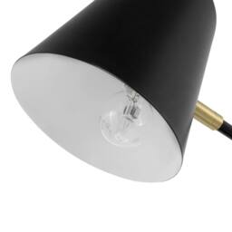 Wyld and Coco Black Metal Crane-Arm Desk Lamp - thumbnail 4