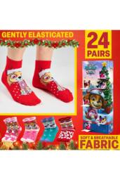 Paw Patrol Advent Calendar Socks Christmas Gift - thumbnail 4