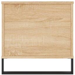 Berkfield Home Coffee Table Sonoma Oak 90x44.5x45 cm Engineered Wood in Light Brown - thumbnail 7