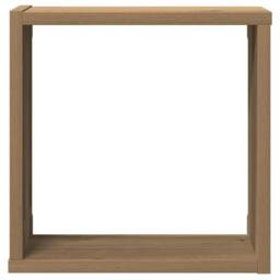 Berkfield Home Wall Cube Shelves 2 pcs Artisan Oak 30x15x30 cm Engineered Wood in Brown - Size: 30 x 15 x 30 cm - thumbnail 5