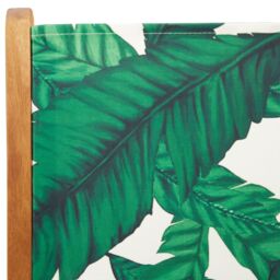 Berkfield Home Reclining Garden Chairs 4 pcs Green Fabric & Solid Wood - thumbnail 9