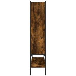 Berkfield Home Decorative Bookcase Smoked Oak 102x30x141.5 cm Engineered Wood in Brown - thumbnail 6