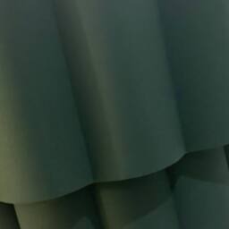 CGC Lighting Kyra Cream Angled Floor Lamp with Two Layer Scalloped Lampshade in Dark Green - thumbnail 4