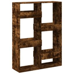 Berkfield Home Room Divider Smoked Oak100x33x135 cm Engineered Wood in Brown - Size: 100 x 33 x 135 cm - thumbnail 6