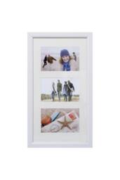 Arpan MDF Multi Aperture Photo Picture Frame 3, Aperture (3 Aperture) in White - thumbnail 1